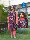 Amrita By Kaya Vertican Printed Bulk Kurti With Bottom Dupatta Orders In India
